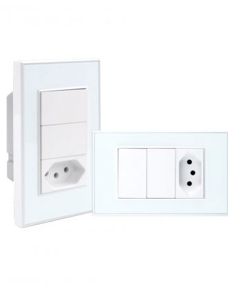 INTERRUPTOR COM TOMADA ZIGBEE OU WI-FI ZEMISMART